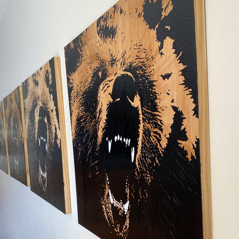 Original Pop Art Animal Painting by Erick Laubach