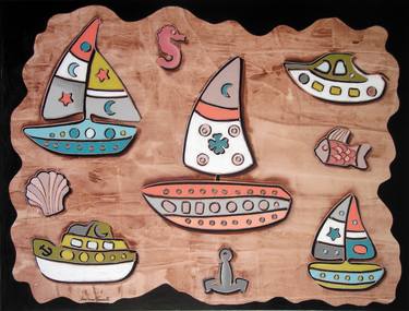 Original Boat Paintings by Andrea Benetti