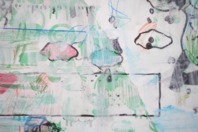 Original Contemporary Children Mixed Media by Andrea Hauer