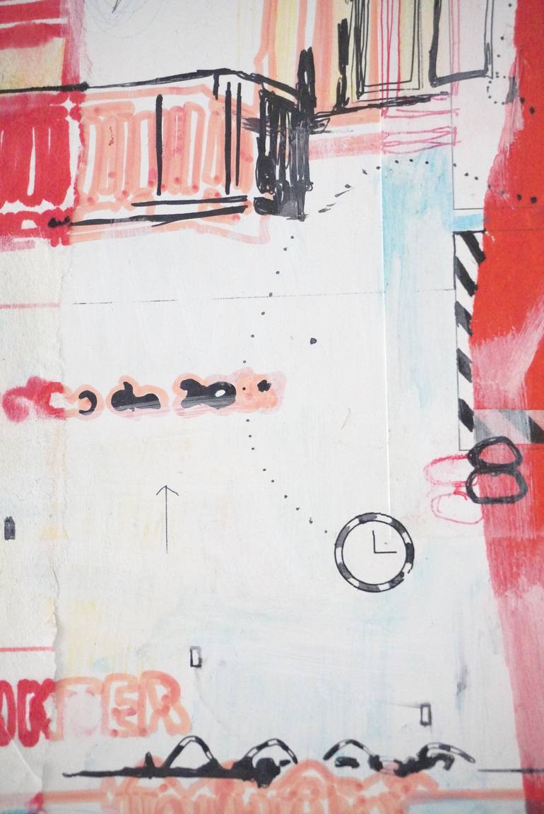 Original Contemporary Cities Mixed Media by Andrea Hauer