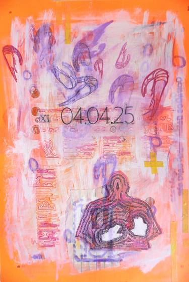 Original Conceptual Time Mixed Media by Andrea Hauer
