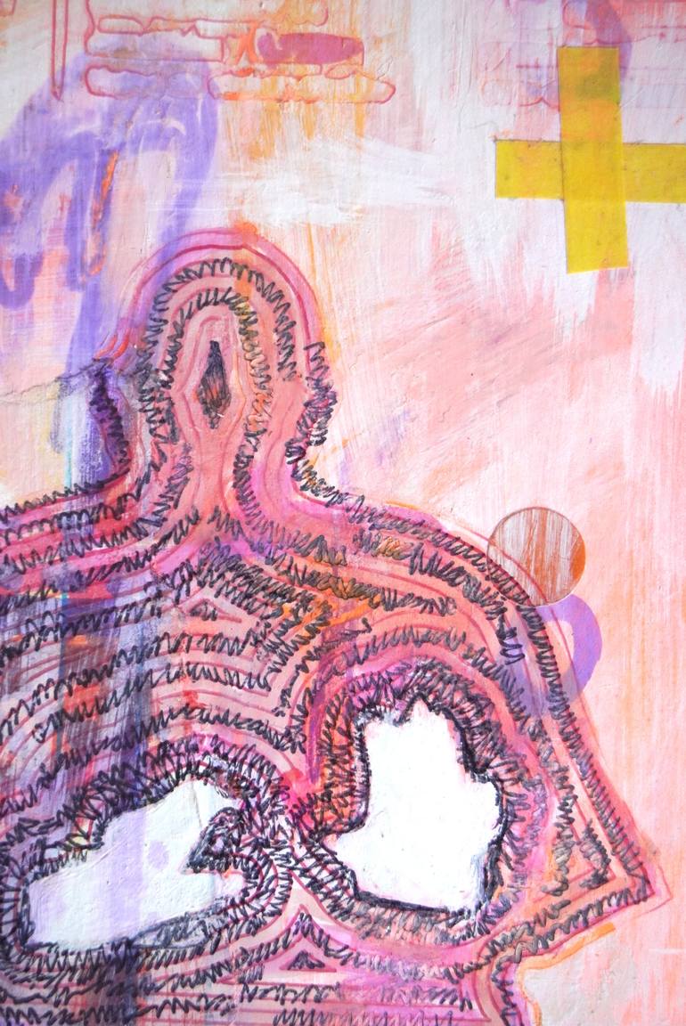 Original Conceptual Time Mixed Media by Andrea Hauer
