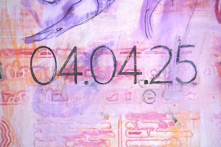 Original Conceptual Time Mixed Media by Andrea Hauer