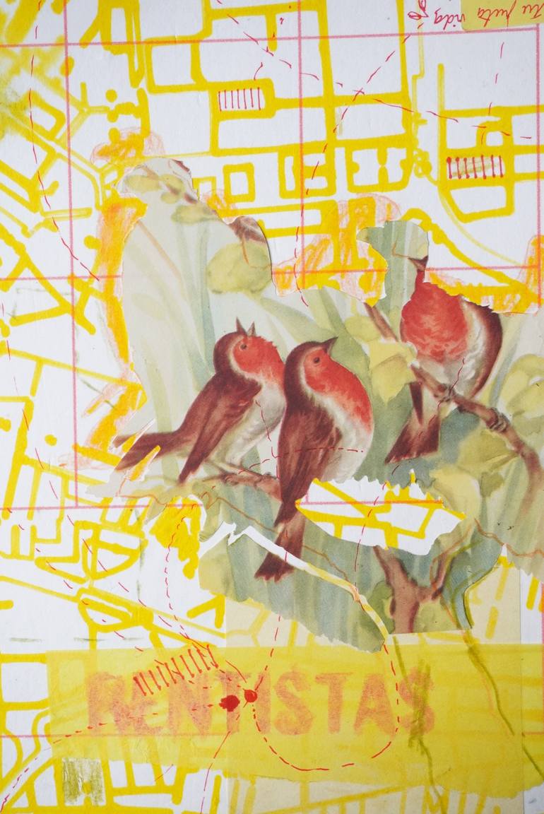 Original Figurative Cities Mixed Media by Andrea Hauer