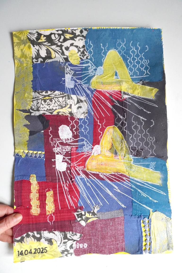 Original Conceptual People Mixed Media by Andrea Hauer