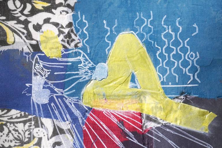 Original Conceptual People Mixed Media by Andrea Hauer
