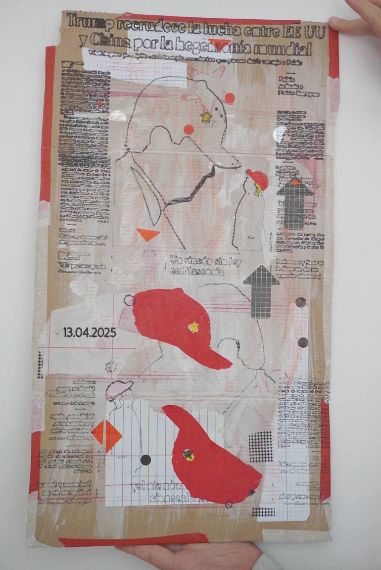 Original Figurative Politics Mixed Media by Andrea Hauer