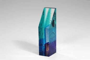 Glass sculpture / jewelry (4,7 x 2,5 x 1,9 cm / 70 gr.) thumb