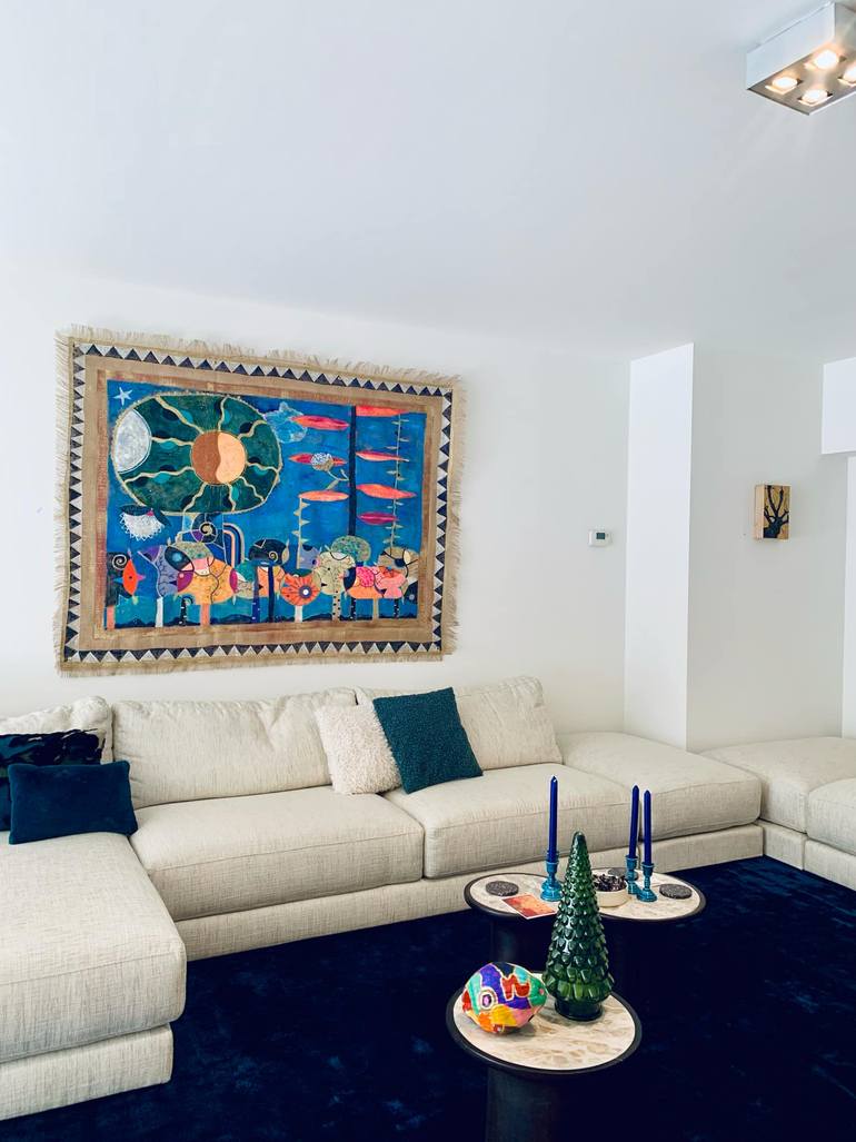 Original Abstract Water Painting by Maria Andrade Andrade
