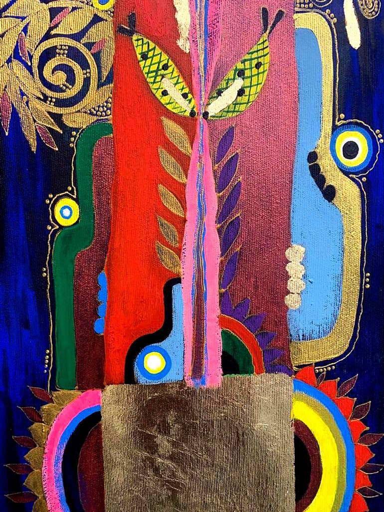 Original Abstract Tree Painting by Maria Andrade Andrade