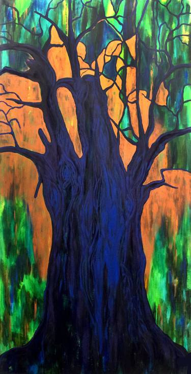 Original Abstract Tree Paintings by Maria Andrade Andrade