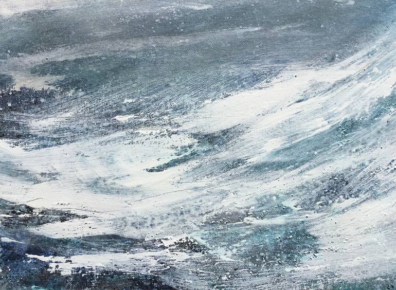 Original Impressionism Seascape Painting by Chris Bourne