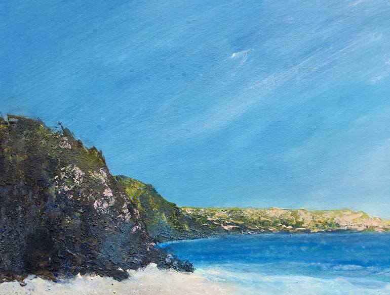 Original Impressionism Seascape Painting by Chris Bourne