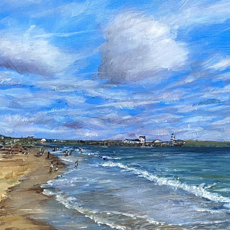 Original Fine Art Beach Painting by Arti Chauhan
