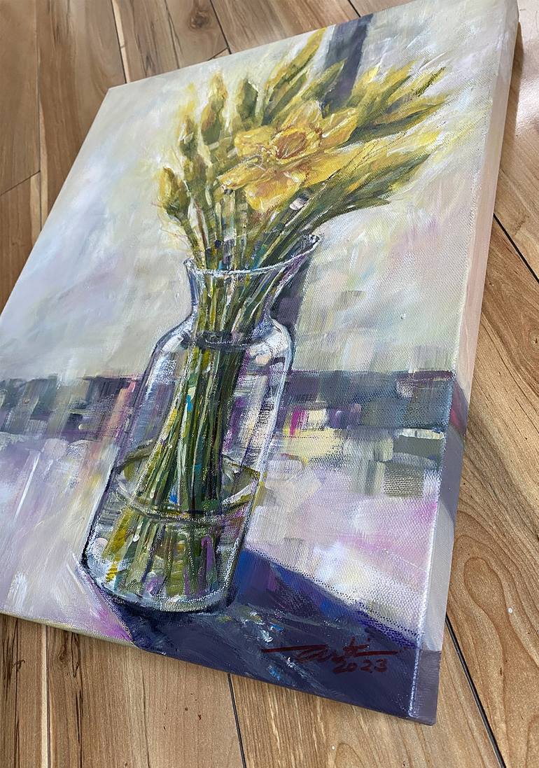 Original Abstract Floral Painting by Arti Chauhan