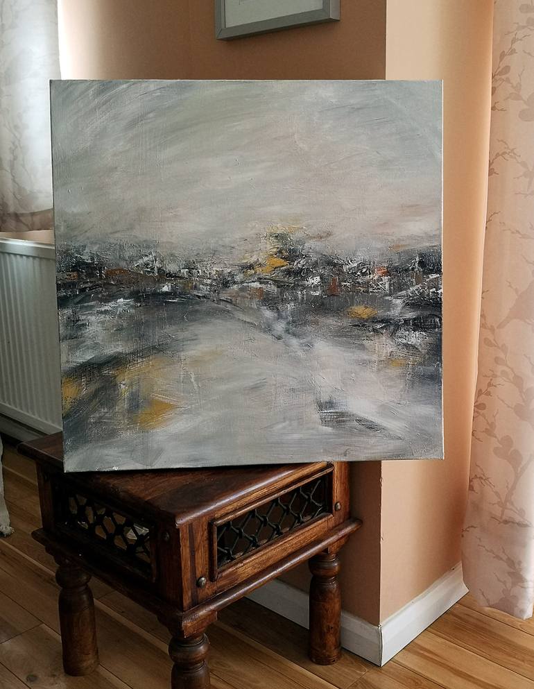 Original Abstract Expressionism Landscape Painting by Arti Chauhan