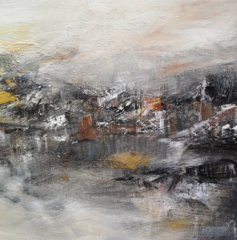 Original Abstract Expressionism Landscape Painting by Arti Chauhan