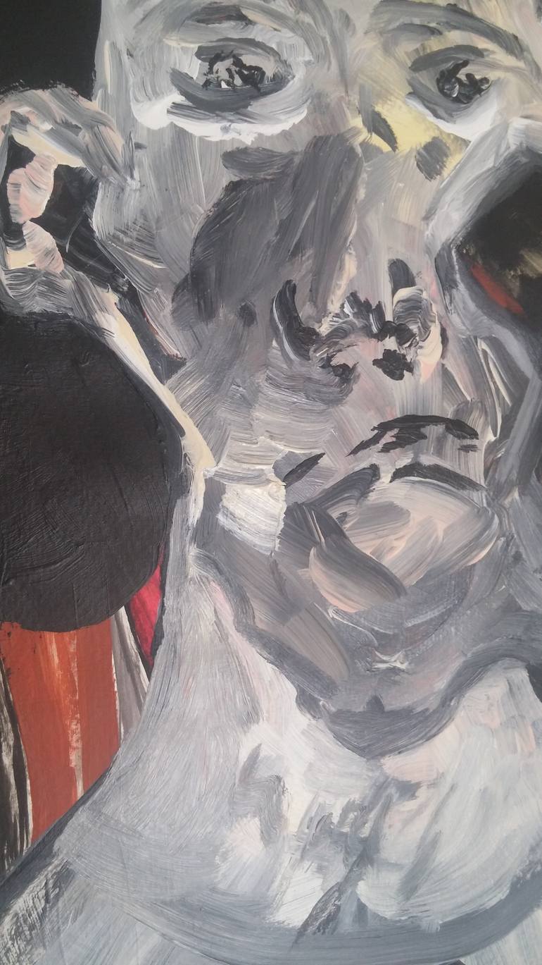 Original Abstract Expressionism Abstract Painting by Salah Seif