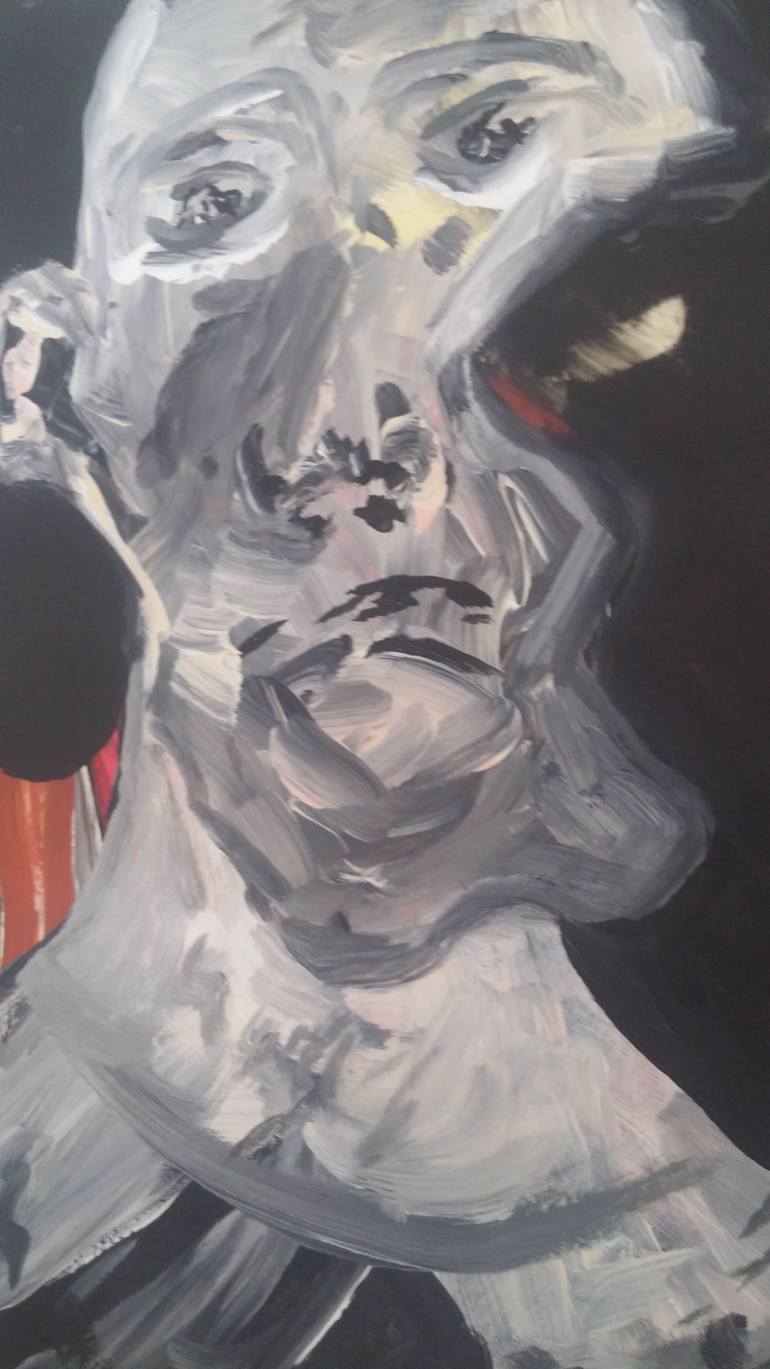 Original Abstract Expressionism Abstract Painting by Salah Seif