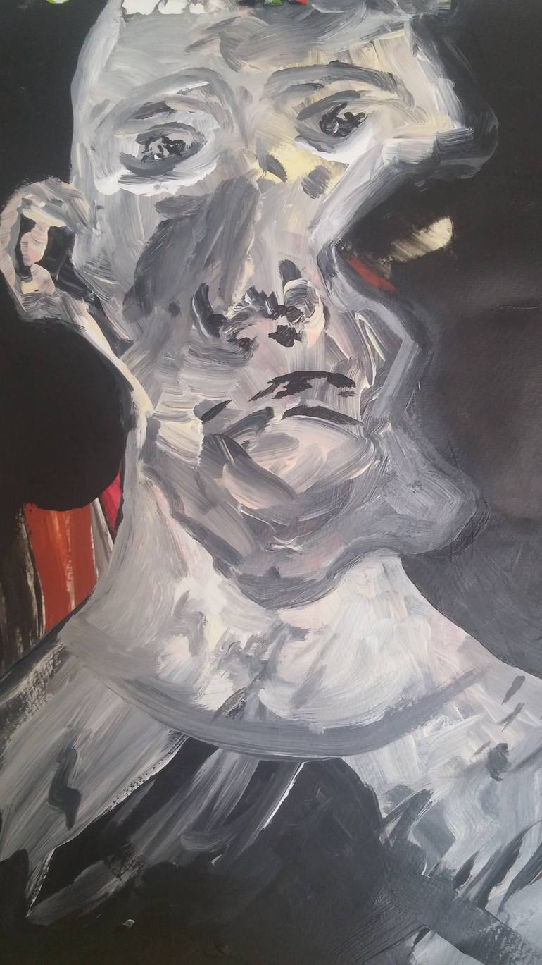 Original Abstract Expressionism Abstract Painting by Salah Seif