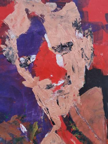 Print of Abstract Expressionism Portrait Paintings by Salah Seif