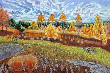 Original Expressionism Landscape Paintings by Gina Blickenstaff