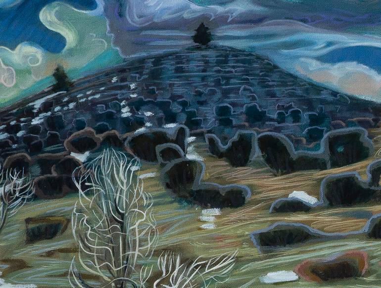 Original Expressionism Landscape Painting by Gina Blickenstaff