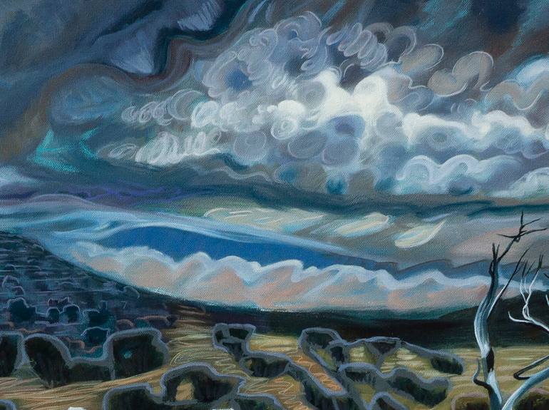 Original Expressionism Landscape Painting by Gina Blickenstaff