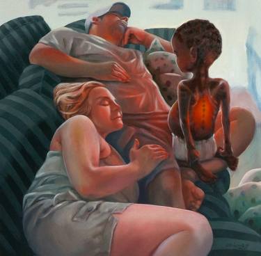 Original Figurative World Culture Paintings by Gina Blickenstaff