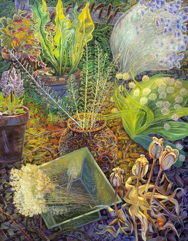 Original Fine Art Still Life Paintings by Gina Blickenstaff