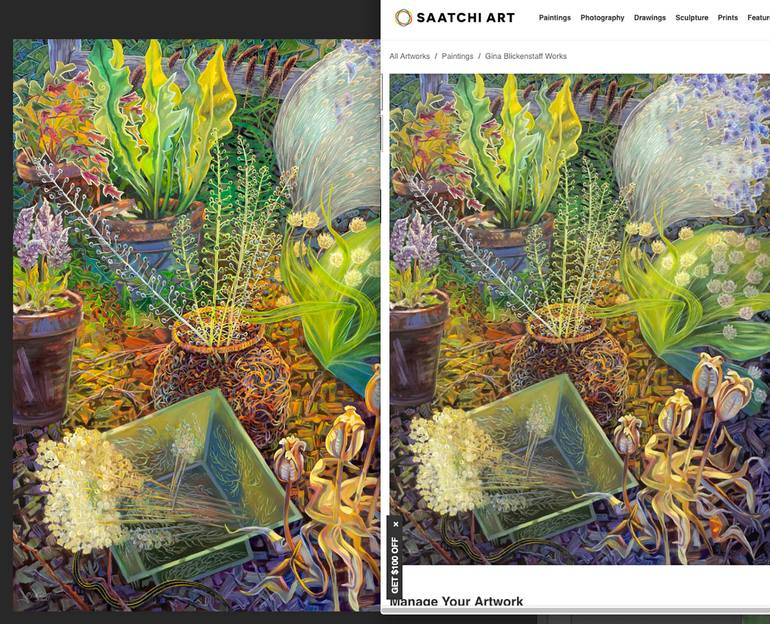 Original Expressionism Still Life Painting by Gina Blickenstaff