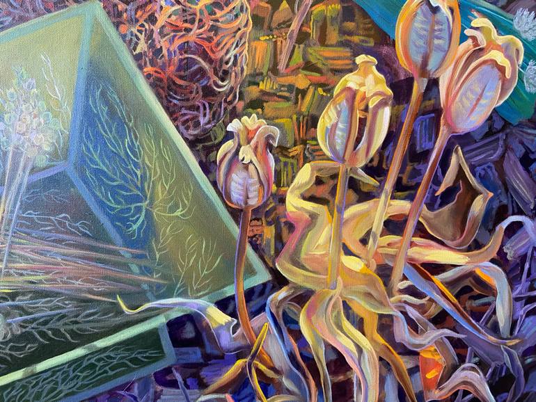 Original Expressionism Still Life Painting by Gina Blickenstaff