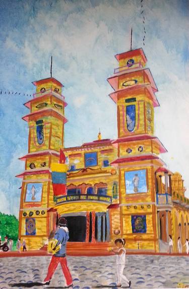 Original Impressionism Architecture Paintings by Gagandeep Singh