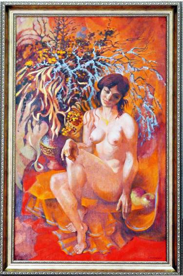 Original Realism Erotic Paintings by Vasily Ptyukhin