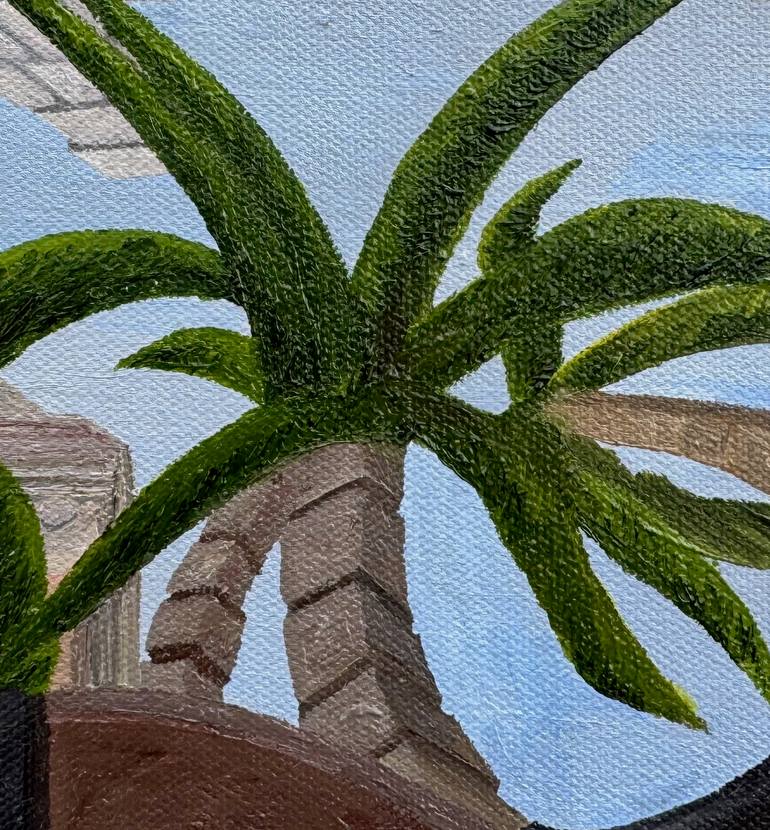 Original Surrealism Architecture Painting by Samuel Leopold