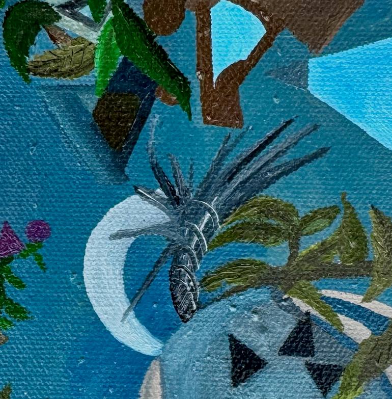 Original Surrealism Landscape Painting by Samuel Leopold