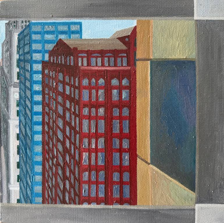 Original Contemporary Cities Painting by Samuel Leopold