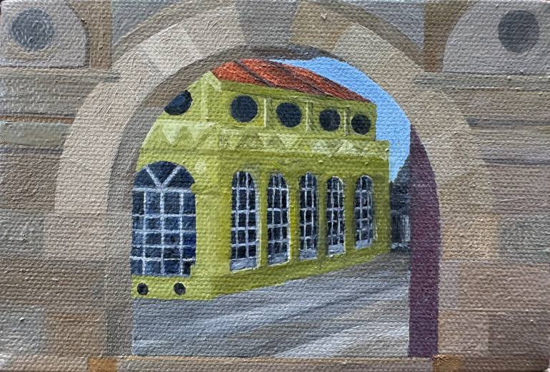 Original Contemporary Cities Painting by Samuel Leopold