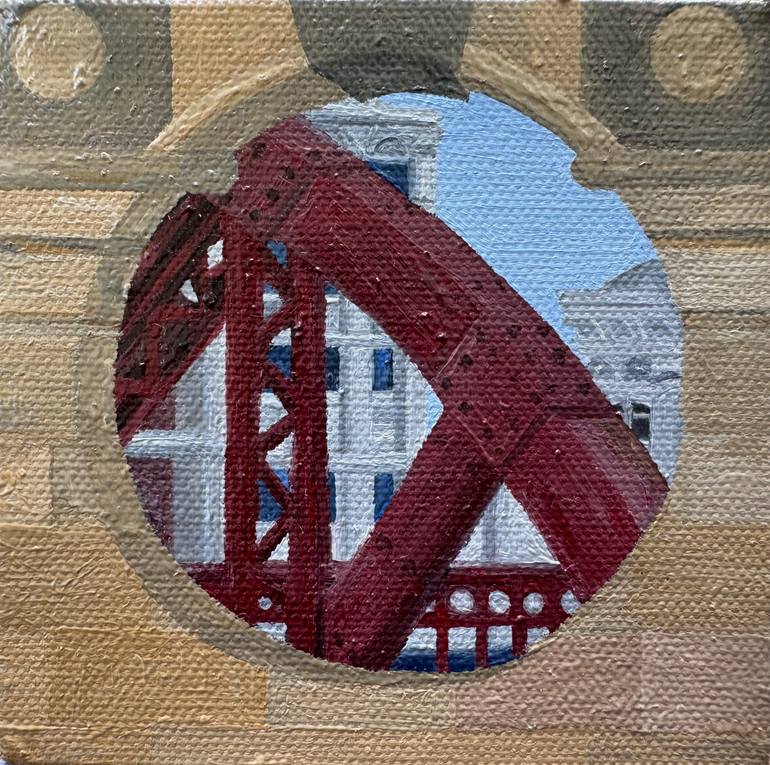 Original Contemporary Cities Painting by Samuel Leopold