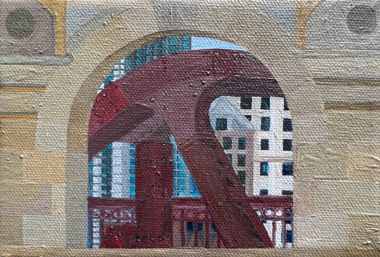 Original Contemporary Cities Painting by Samuel Leopold