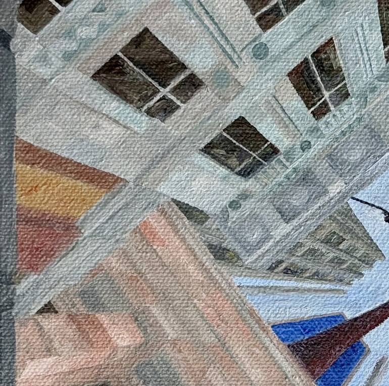 Original Contemporary Architecture Painting by Samuel Leopold