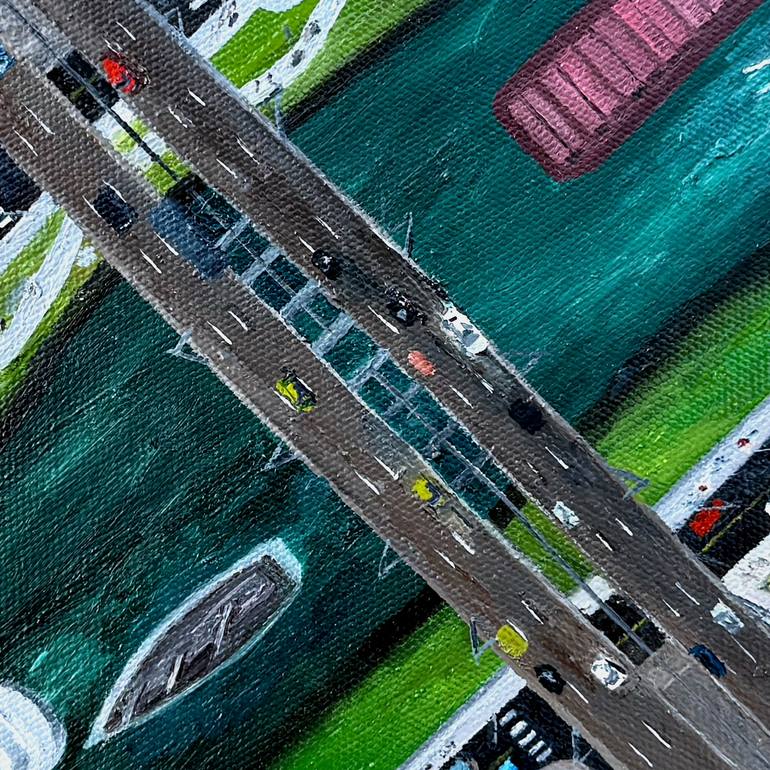 Original Contemporary Cities Painting by Samuel Leopold