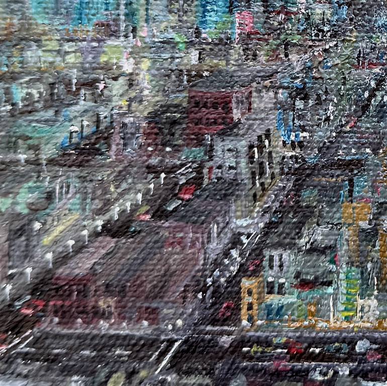 Original Contemporary Cities Painting by Samuel Leopold