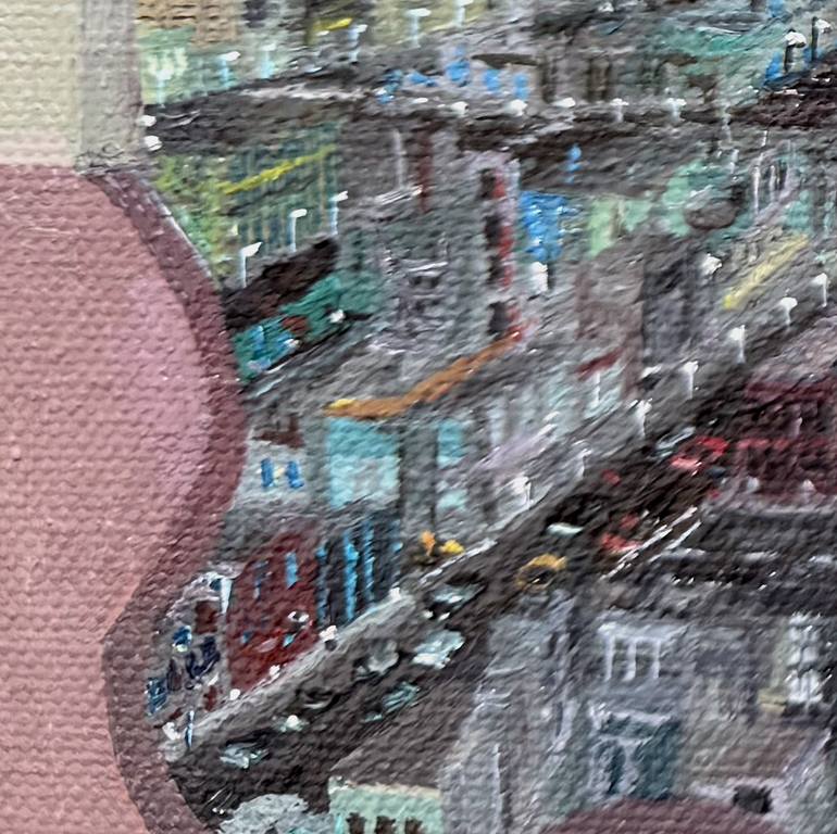 Original Contemporary Cities Painting by Samuel Leopold