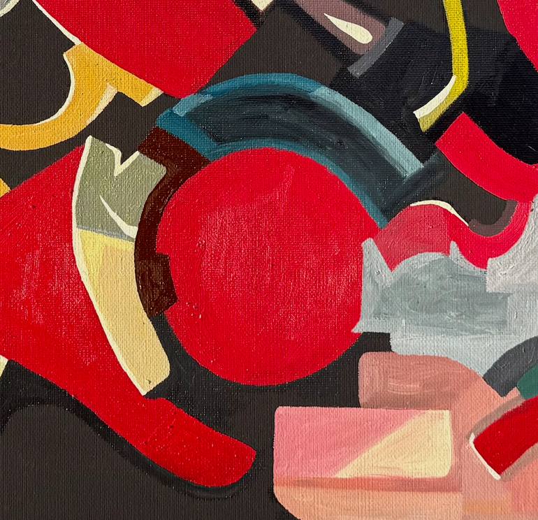 Original Abstract Painting by Samuel Leopold