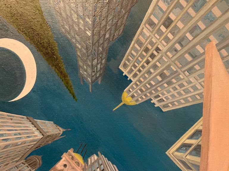 Original Fine Art Architecture Painting by Samuel Leopold