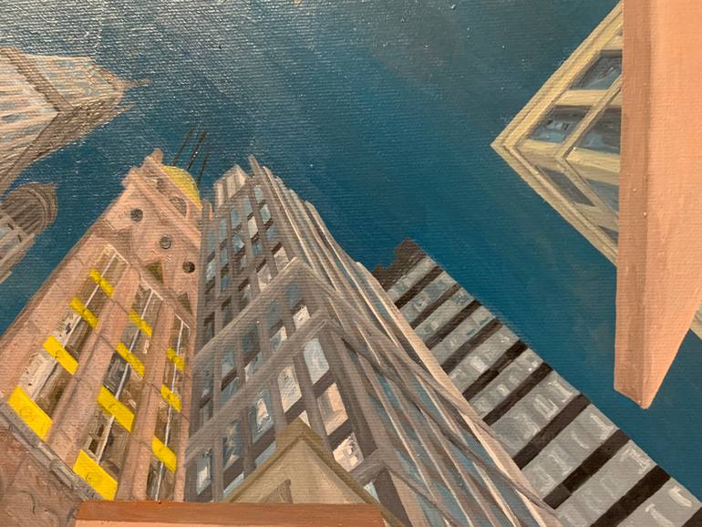 Original Fine Art Architecture Painting by Samuel Leopold