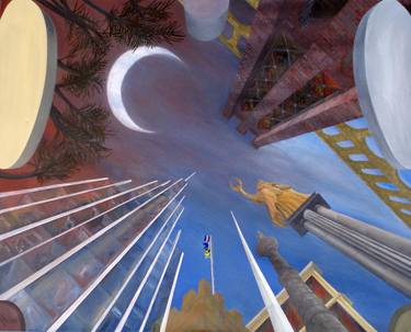 Original Fine Art Architecture Paintings by Samuel Leopold