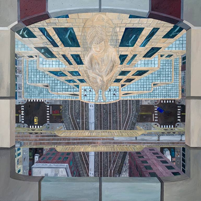 Original Fine Art Cities Painting by Samuel Leopold