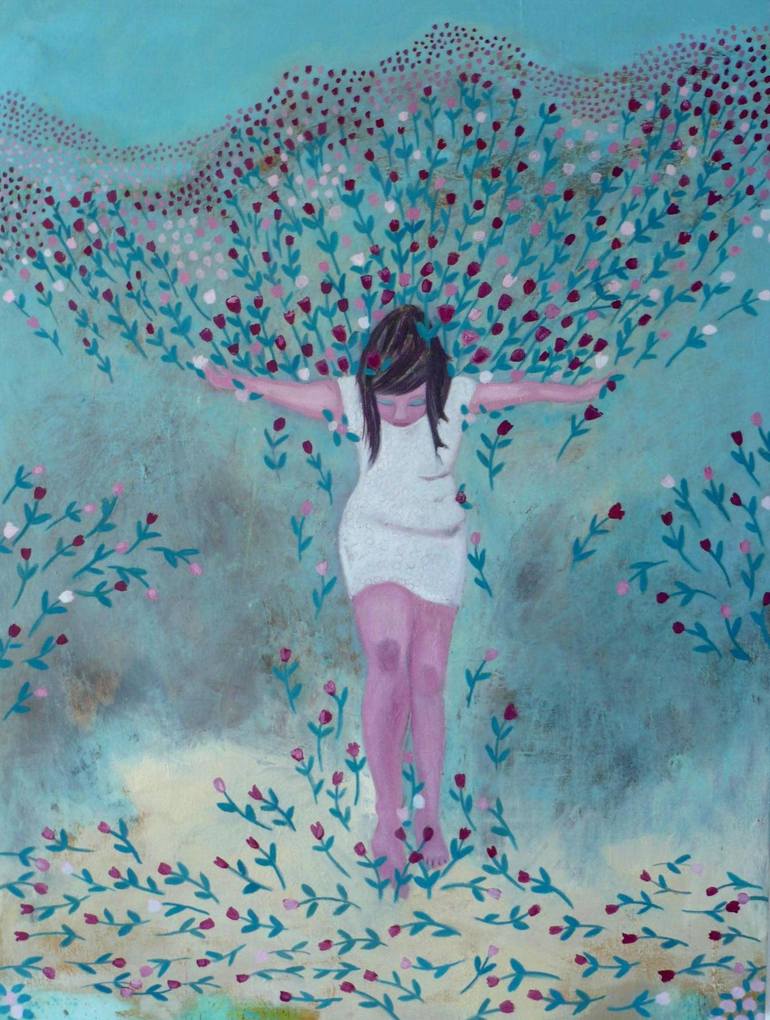 One Thousand Roses Painting by Siobhan Purdy | Saatchi Art